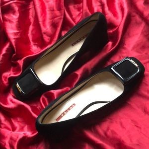 Prada Suede Black Pump